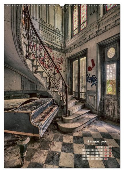 Produktbild: Lost Places - morbide Sch&ouml;nheiten (hochwertiger Premium Wandkalender 2026 DIN A2 hoch), Kunstdruck in Hochglanz