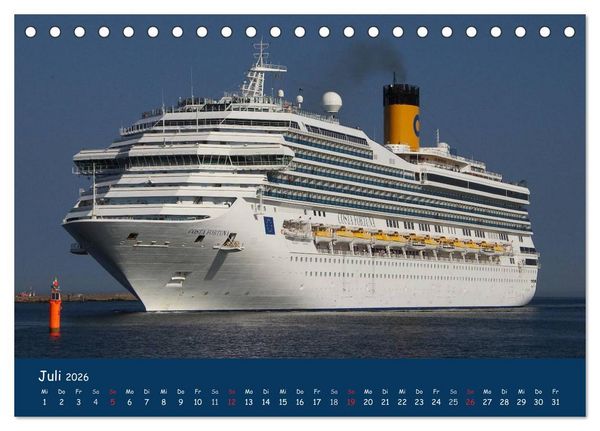 Produktbild: Traumschiffe im Norden (Tischkalender 2026 DIN A5 quer), CALVENDO Monatskalender