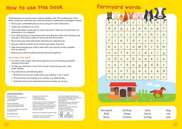Produktbild: Spelling Word Searches Ages 5-7