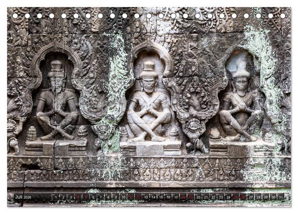 Produktbild: Angkor - Die Tempel der Khmer (Tischkalender 2026 DIN A5 quer), CALVENDO Monatskalender