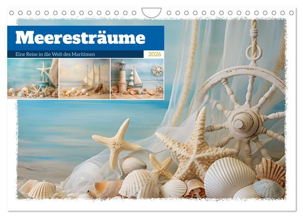 Meeresträume (Wandkalender 2026 DIN A4 quer), CALVENDO Monatskalender