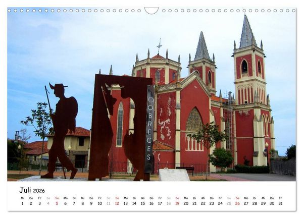 Produktbild: Camino del norte - K&uuml;stenweg (Wandkalender 2026 DIN A3 quer), CALVENDO Monatskalender