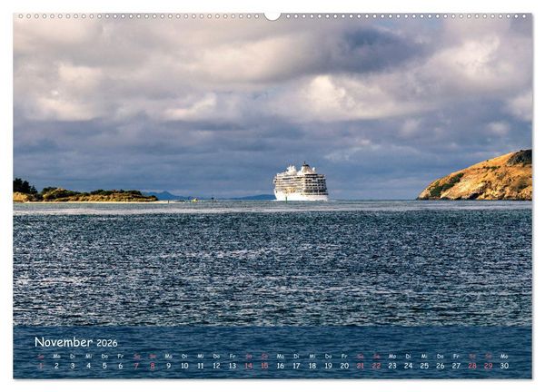 Produktbild: Traumorte entdecken: Neuseeland (hochwertiger Premium Wandkalender 2026 DIN A2 quer), Kunstdruck in Hochglanz
