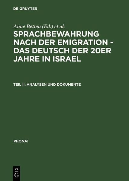 Produktbild: Analysen und Dokumente