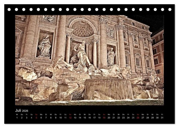 Produktbild: Roma (Tischkalender 2026 DIN A5 quer), CALVENDO Monatskalender
