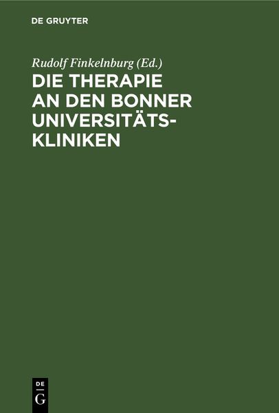 Produktbild: Die Therapie an den Bonner Universit&auml;tskliniken