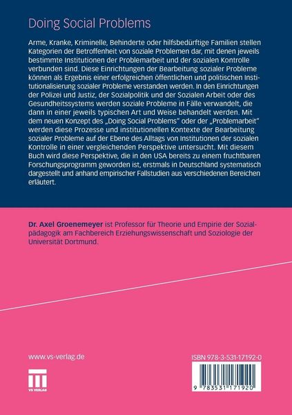 Produktbild: Doing Social Problems