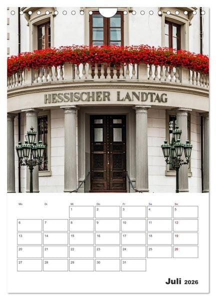 Produktbild: Wiesbaden Terminplaner (Wandkalender 2026 DIN A4 hoch), CALVENDO Monatskalender