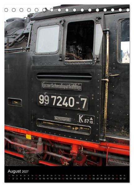 Produktbild: Die Brockenbahn (Tischkalender 2027 DIN A5 hoch), CALVENDO Monatskalender