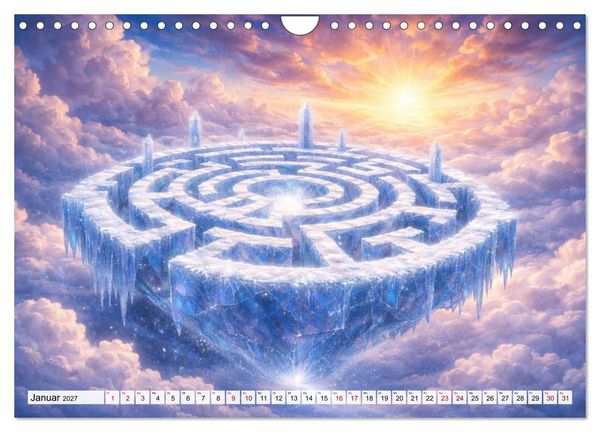 Produktbild: Labyrinth - Die stille Kunst der Umwege (Wandkalender 2027 DIN A4 quer), CALVENDO Monatskalender
