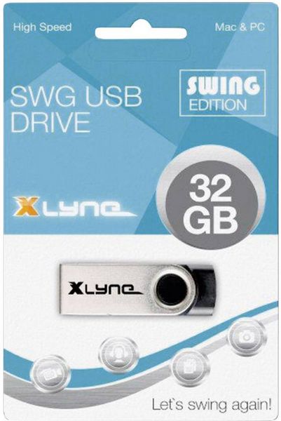 Produktbild: Xlyne Swing USB-Stick 32GB Schwarz 177532 USB-A (USB 2.0)