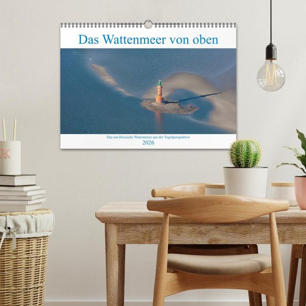 Produktbild: Das Wattenmeer von oben (Wandkalender 2026 DIN A3 quer), CALVENDO Monatskalender