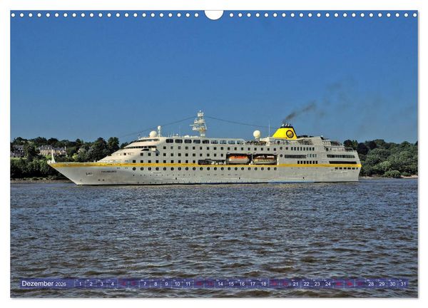 Produktbild: Kreuzfahrtschiffe zu Gast in Hamburg (Wandkalender 2026 DIN A3 quer), CALVENDO Monatskalender