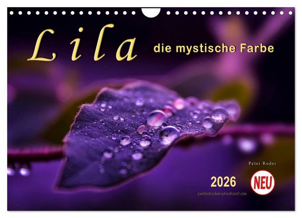 Produktbild: Lila - die mystische Farbe (Wandkalender 2026 DIN A4 quer), CALVENDO Monatskalender