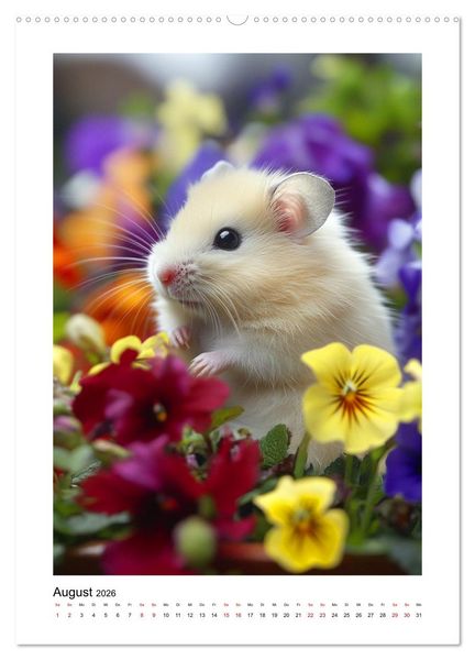 Produktbild: Goldhamster Geschichten (hochwertiger Premium Wandkalender 2026 DIN A2 hoch), Kunstdruck in Hochglanz