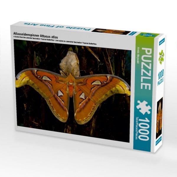 Produktbild: CALVENDO Puzzle Atlasseidenspinner Attacus atlas 1000 Teile Puzzle quer | 1000 Teile Lege-Gr&ouml;&szlig;e 64 &times; 48 cm Foto-Puzzle f&uuml;r gl&uuml;ckliche Stunden