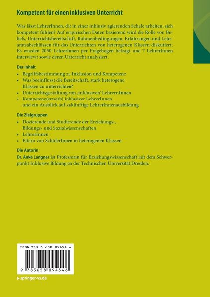 Produktbild: Kompetent f&uuml;r einen inklusiven Unterricht