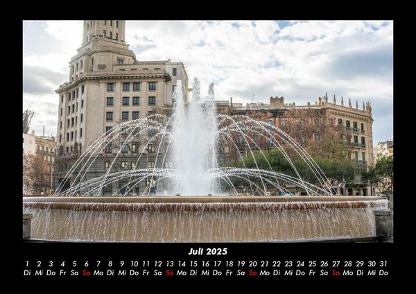 Produktbild: Barcelona 2025 Fotokalender DIN A3