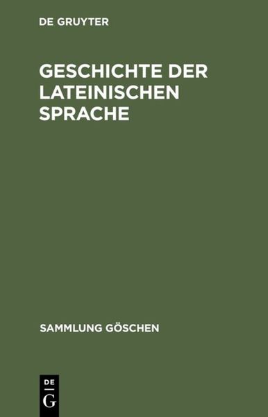 Produktbild: Geschichte der lateinischen Sprache