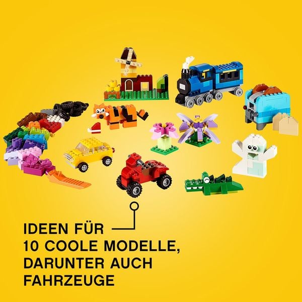 LEGO Classic 10696 Mittelgroße Bausteine-Box, Set mit Aufbewahrungsbox