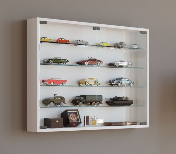 Produktbild: H&auml;ngevitrine Wandvitrine Sammel Deko Mandosa L
