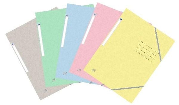 Produktbild: Oxford Eckspannermappe TOP FILE+ in A4, 390 g/m² Karton, 1 Stück sortiert pastell