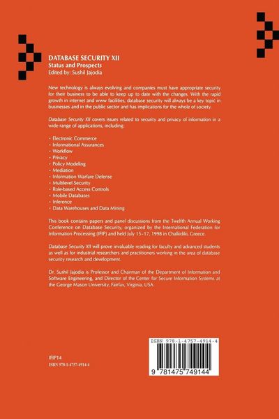 Produktbild: Database Security XII