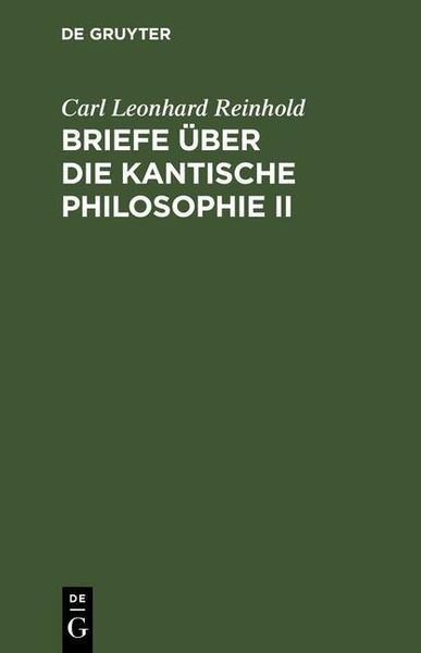 Produktbild: Briefe &uuml;ber die Kantische Philosophie II