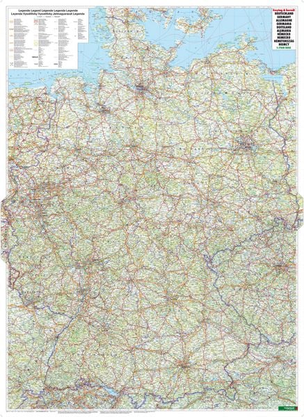 Produktbild: freytag & berndt Stra&szlig;enkarte Deutschland 1:700.000
