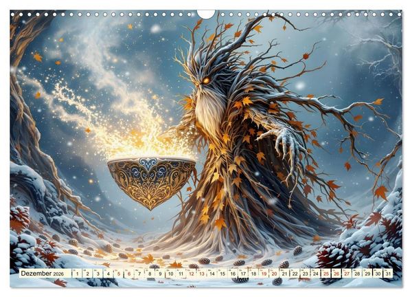 Produktbild: M&auml;rchenhafte Magie &ndash; Jahresmonate im Zeichen der Natur (Wandkalender 2026 DIN A3 quer), CALVENDO Monatskalender