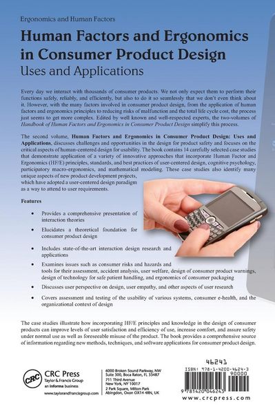 Produktbild: Human Factors and Ergonomics in Consumer Product Design