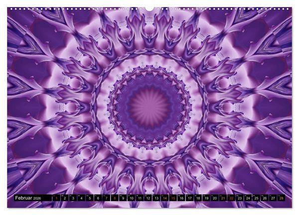 Produktbild: Energie - Mandalas, Spiritualit&auml;t durch die Farbe Lila (hochwertiger Premium Wandkalender 2026 DIN A2 quer), Kunstdruck in Hochglanz