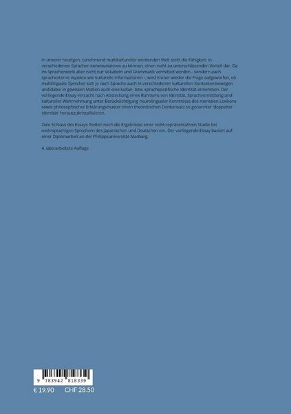 Produktbild: Mehrsprachigkeit und die Frage nach der 'doppelten Identit&auml;t'