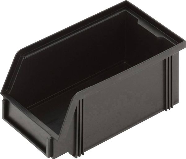 Alutec 1394005197 ESD Sichtlagerkasten CB5MC (B x H x T) 100 x 75 x 175mm Schwarz 1St.