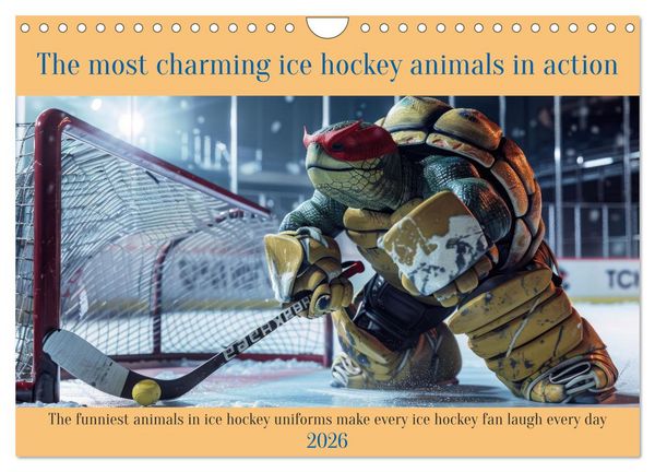 Produktbild: The most charming ice hockey animals in action (Wall Calendar 2026 DIN A4 landscape), CALVENDO 12 Month Wall Calendar