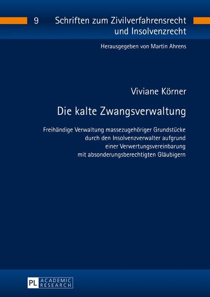 Produktbild: Die kalte Zwangsverwaltung