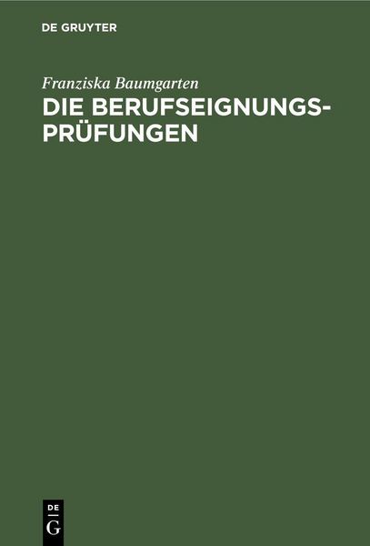 Produktbild: Die Berufseignungs-Pr&uuml;fungen
