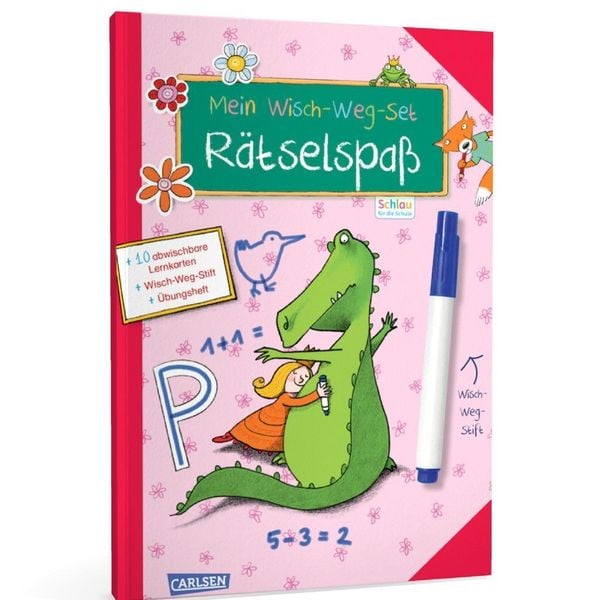 Produktbild: Schlau für die Schule: Mein Wisch-Weg-Set: Rätselspaß