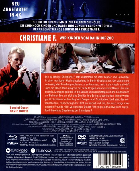 Produktbild: Christiane F. - Wir Kinder vom Bahnhof Zoo - Mediabook (+ DVD)