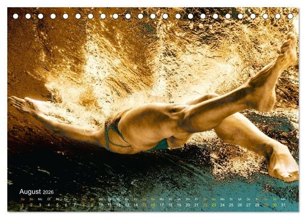 Produktbild: FREUBAD (Tischkalender 2026 DIN A5 quer), CALVENDO Monatskalender