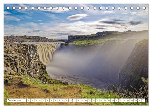 Produktbild: Die Farben Islands (Tischkalender 2026 DIN A5 quer), CALVENDO Monatskalender