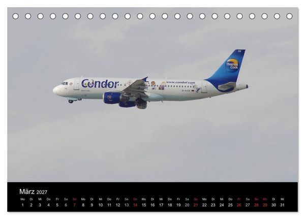 Produktbild: Deutsche Airlines (Tischkalender 2027 DIN A5 quer), CALVENDO Monatskalender