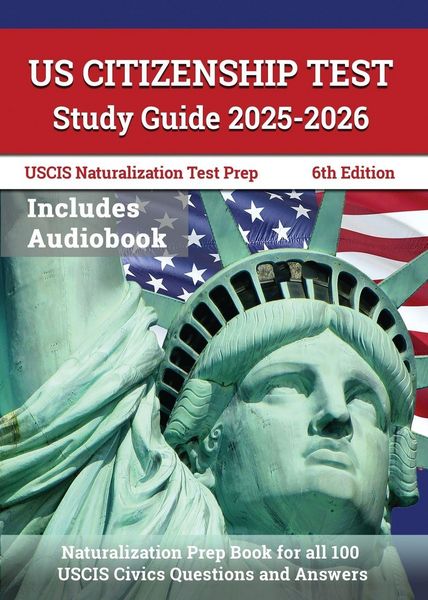 Produktbild: US Citizenship Test Study Guide 2025-2026
