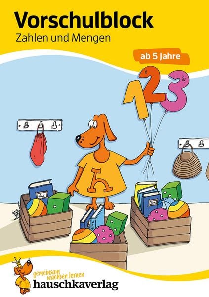 Produktbild: Vorschule &Uuml;bungsheft ab 5 Jahre f&uuml;r Junge und M&auml;dchen. Vorschulblock - Zahlen und Mengen