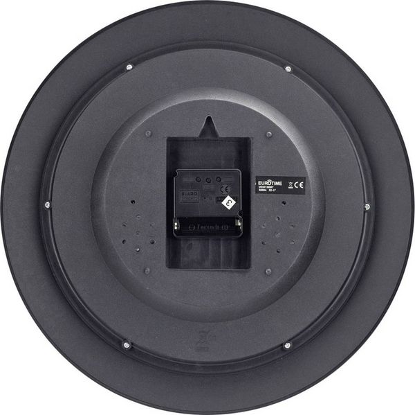 Produktbild: EUROTIME 56004 Funk Wanduhr 34cm x 50mm Silber
