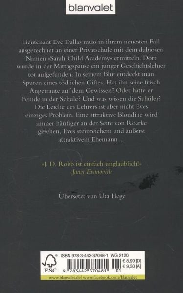 Produktbild: Sanft kommt der Tod / Eve Dallas Band 24