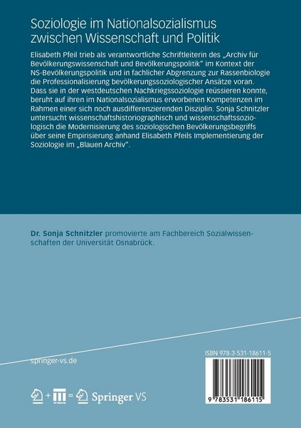 Produktbild: Soziologie im Nationalsozialismus zwischen Wissenschaft und Politik