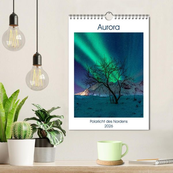 Produktbild: Aurora - Polarlicht des Nordens (Wandkalender 2026 DIN A4 hoch), CALVENDO Monatskalender