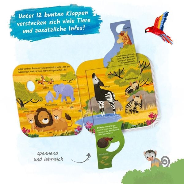Produktbild: Tr&ouml;tsch Pappenbuch mit Klappen Mein erstes Klappenbuch Welt der Tiere Wer lebt wo?