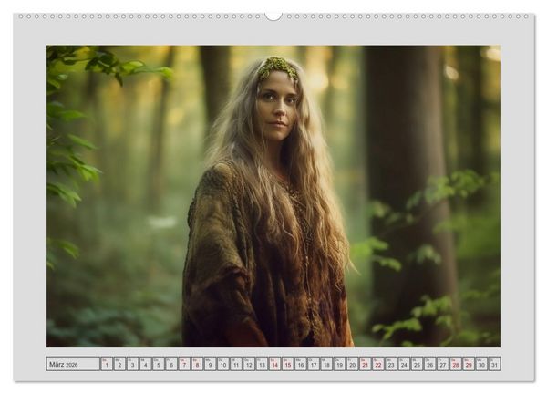 Produktbild: Die W&auml;chterinnen des Waldes (hochwertiger Premium Wandkalender 2026 DIN A2 quer), Kunstdruck in Hochglanz